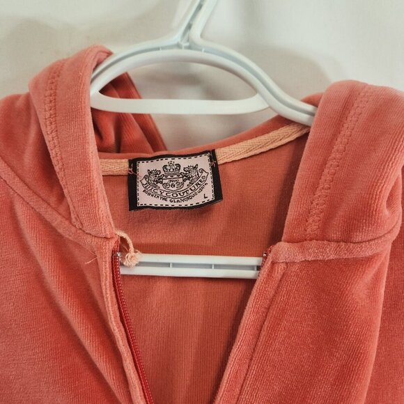 Juicy Couture Pink Tracksuit Sleepwear Size L Y2K Pink Melon Matching Pants - Picture 13 of 16